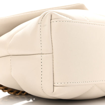 Saint Laurent Lambskin Quilted Toy Loulou Puffer Monogram Chain Satchel Crema Soft 9 of 11