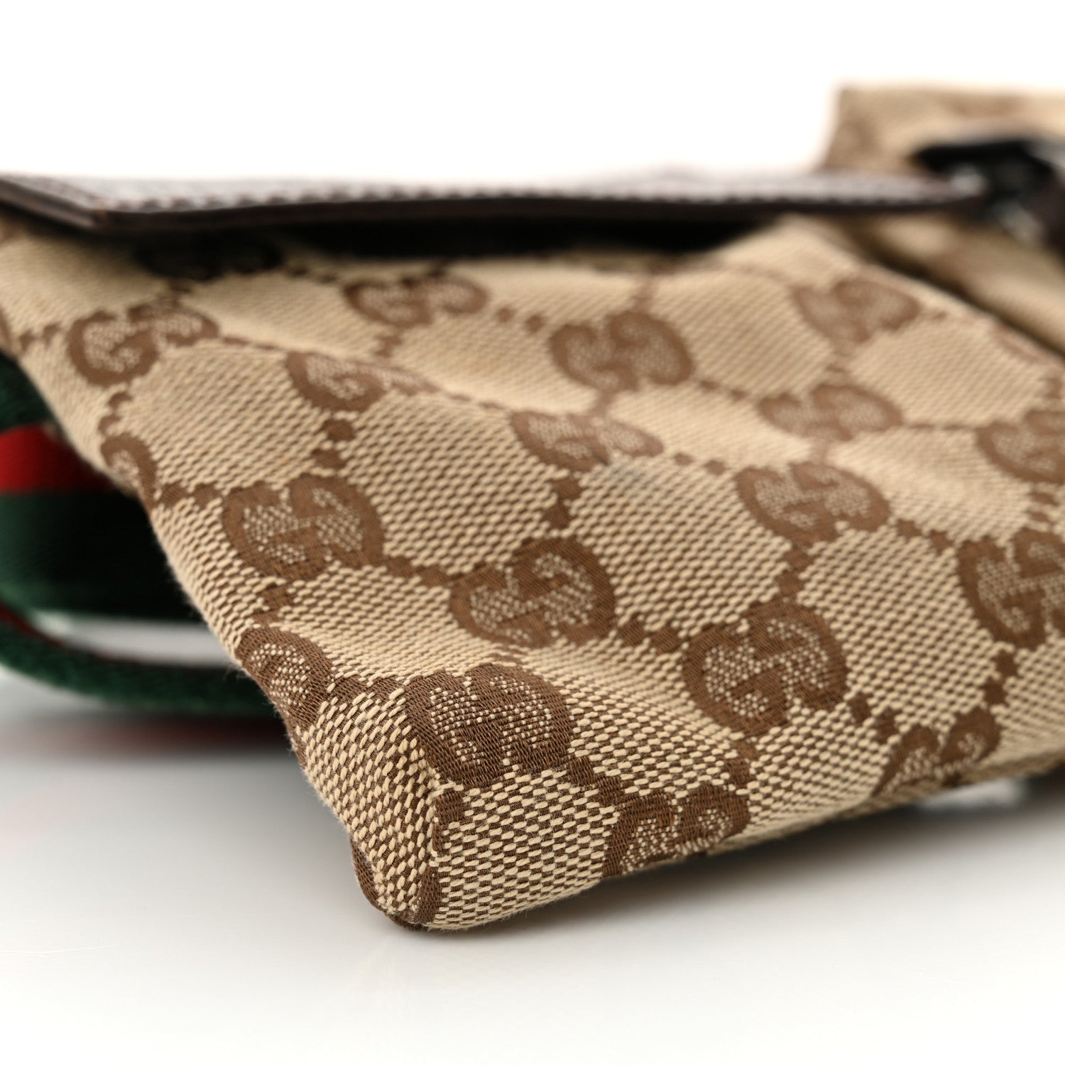 Gucci Monogram Web Belt Bag Dark Brown 9 of 10