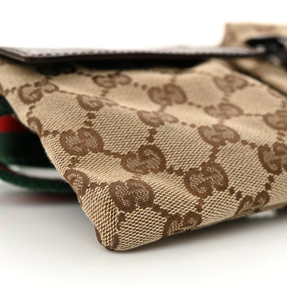 Gucci Monogram Web Belt Bag Dark Brown 9 of 10