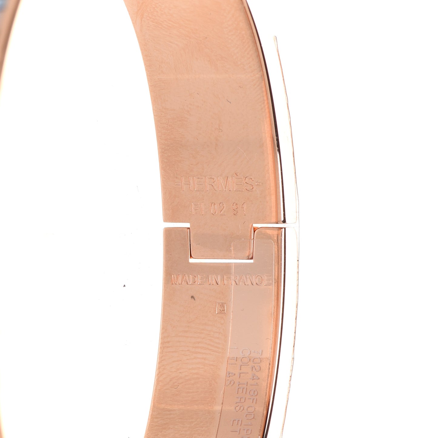 Enamel Narrow Colliers Et Chiens Clic Clac H Bracelet PM Lilas