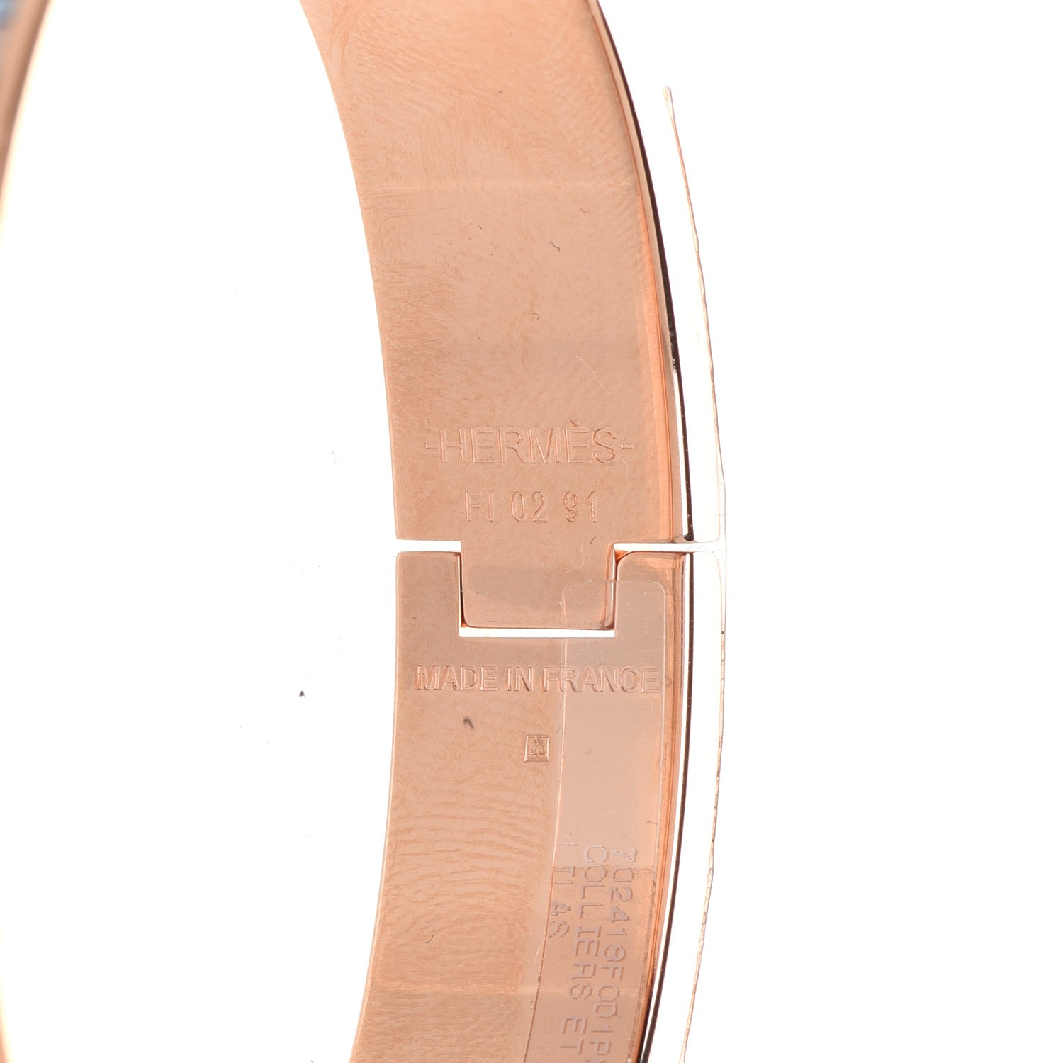 Hermes Enamel Narrow Colliers Et Chiens Clic Clac H Bracelet PM Lilas 4 of 6