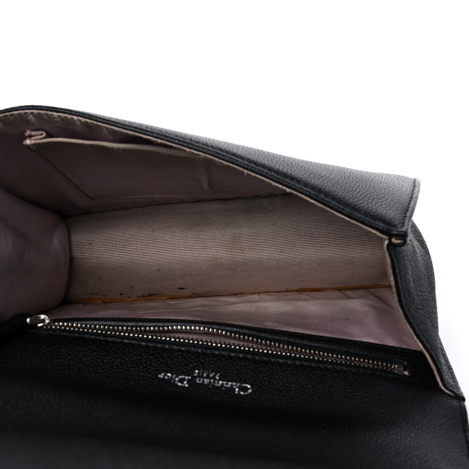 Christian Dior Grained Calfskin Small Diorama Flap Bag Black 5 of 12