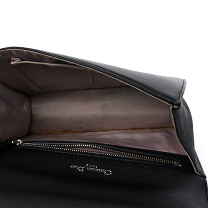 Christian Dior Grained Calfskin Small Diorama Flap Bag Black 5 of 12