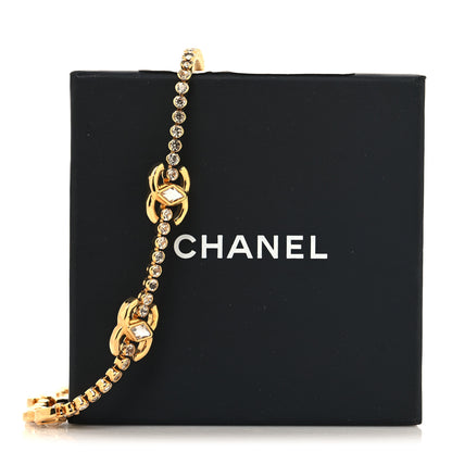Chanel Metal Crystal CC Marquise Choker Gold 6 of 6