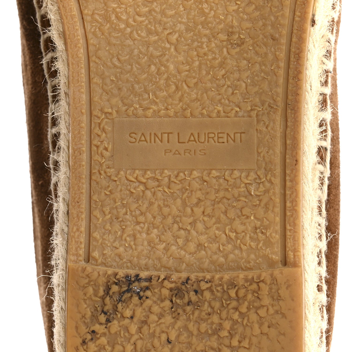 Saint Laurent Suede Monogram Espadrilles 37 Brown 8 of 9