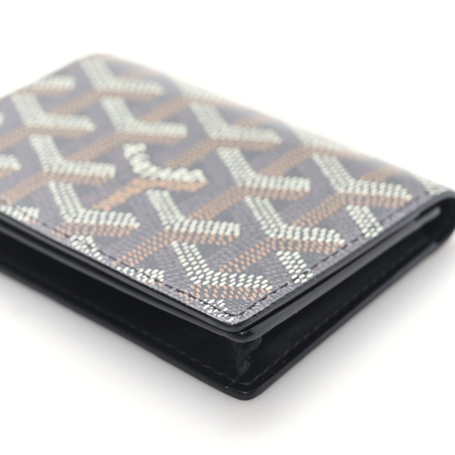 Goyardine Business Card Holder Black