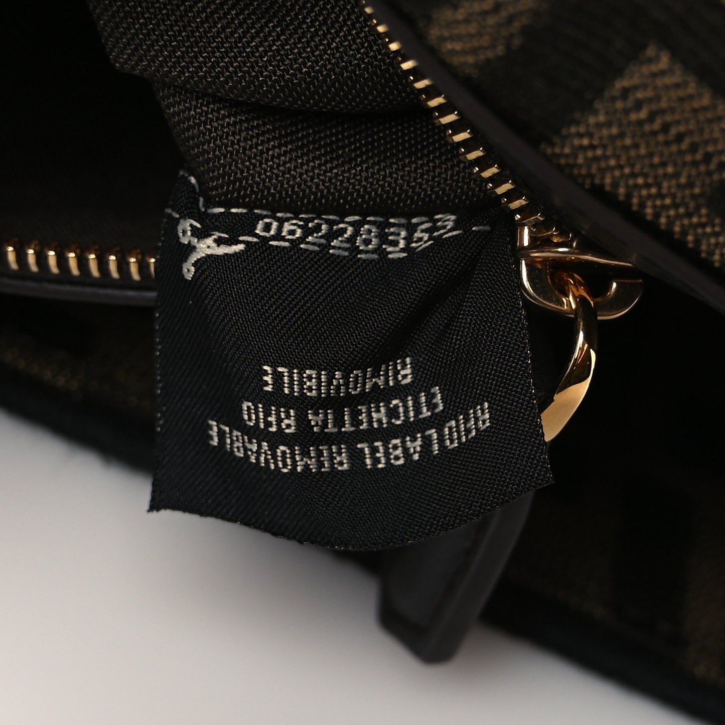 Fabric Jacquard FF 1974 Medium Baguette Tobacco Moro Black