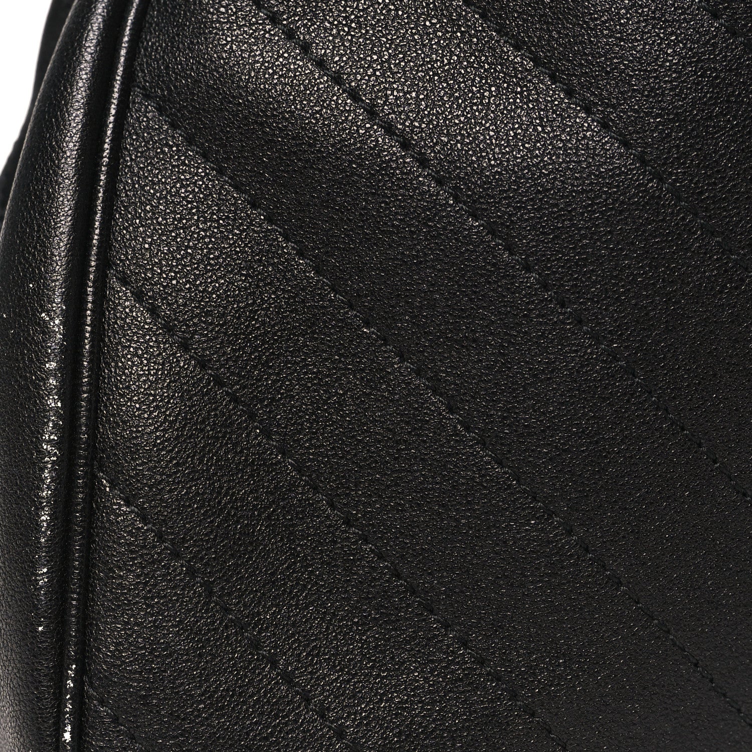Gucci Sakai Be Green Calfskin Diagonal Stitched Medium Blondie Tote Black 11 of 11