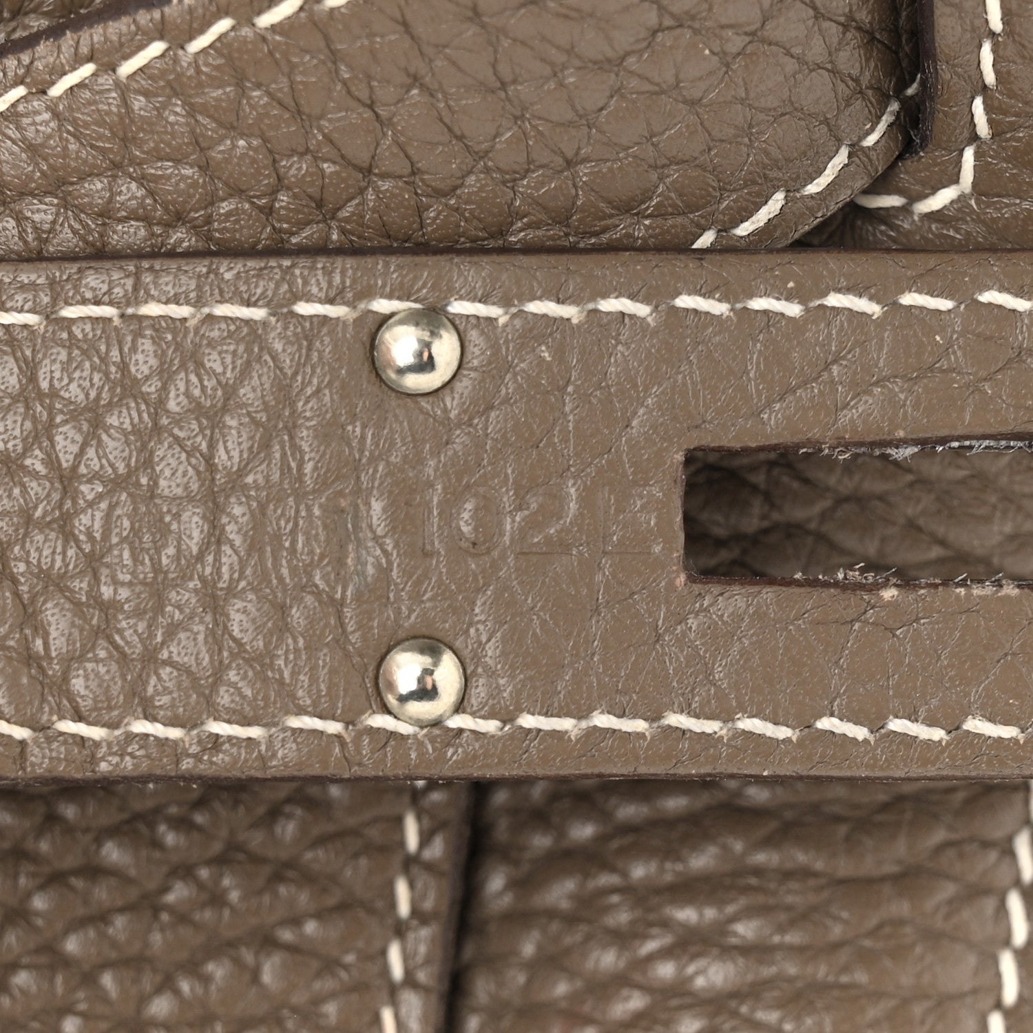 Hermes Taurillon Clemence Jypsiere 34 Etoupe 7 of 13