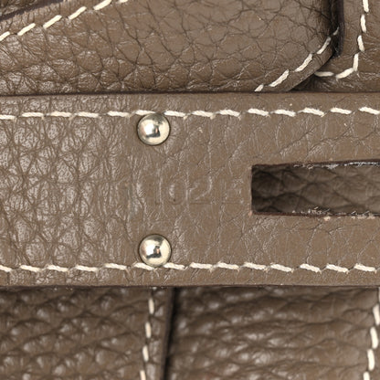 Hermes Taurillon Clemence Jypsiere 34 Etoupe 7 of 13