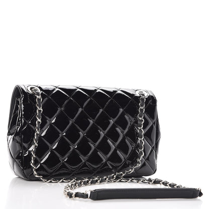 Chanel Patent Quilted Large Coco Shine Flap Black 3 of 11
