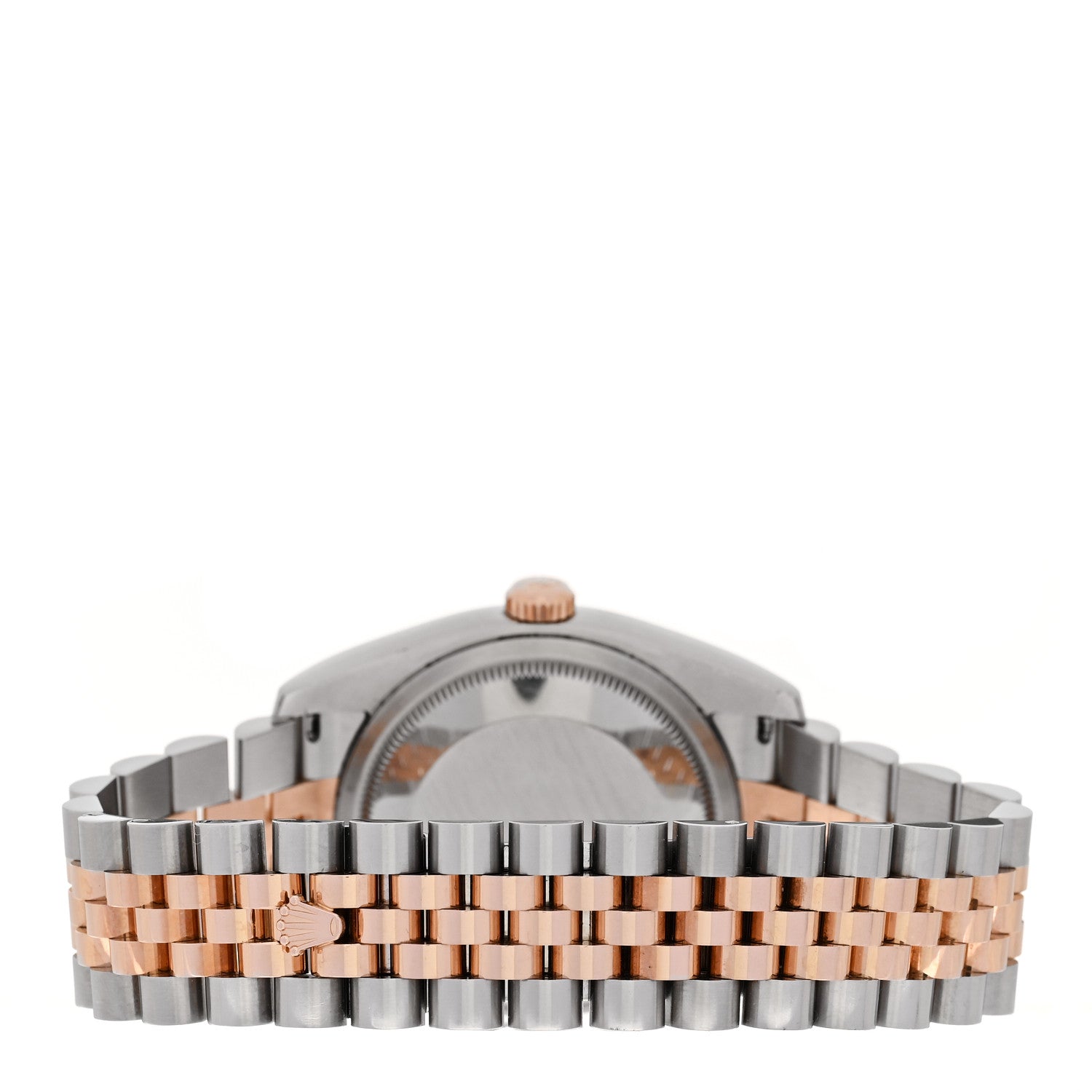 Rolex Stainless Steel 18K Everose Gold Diamond 36mm Oyster Perpetual Datejust Watch Silver 116231 3 of 5