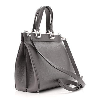 Gucci Grainy Calfskin Small Zumi Top Handle Bag Dusty Grey 3 of 10