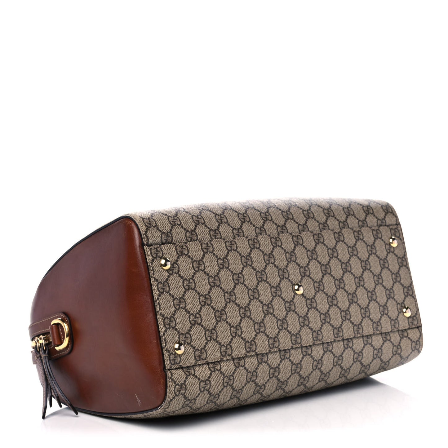 GG Supreme Monogram Medium Boston Beige Cuir