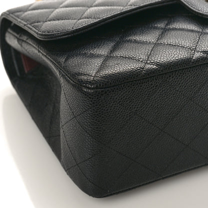 Chanel Caviar Quilted Jumbo Double Flap Black 8 of 9