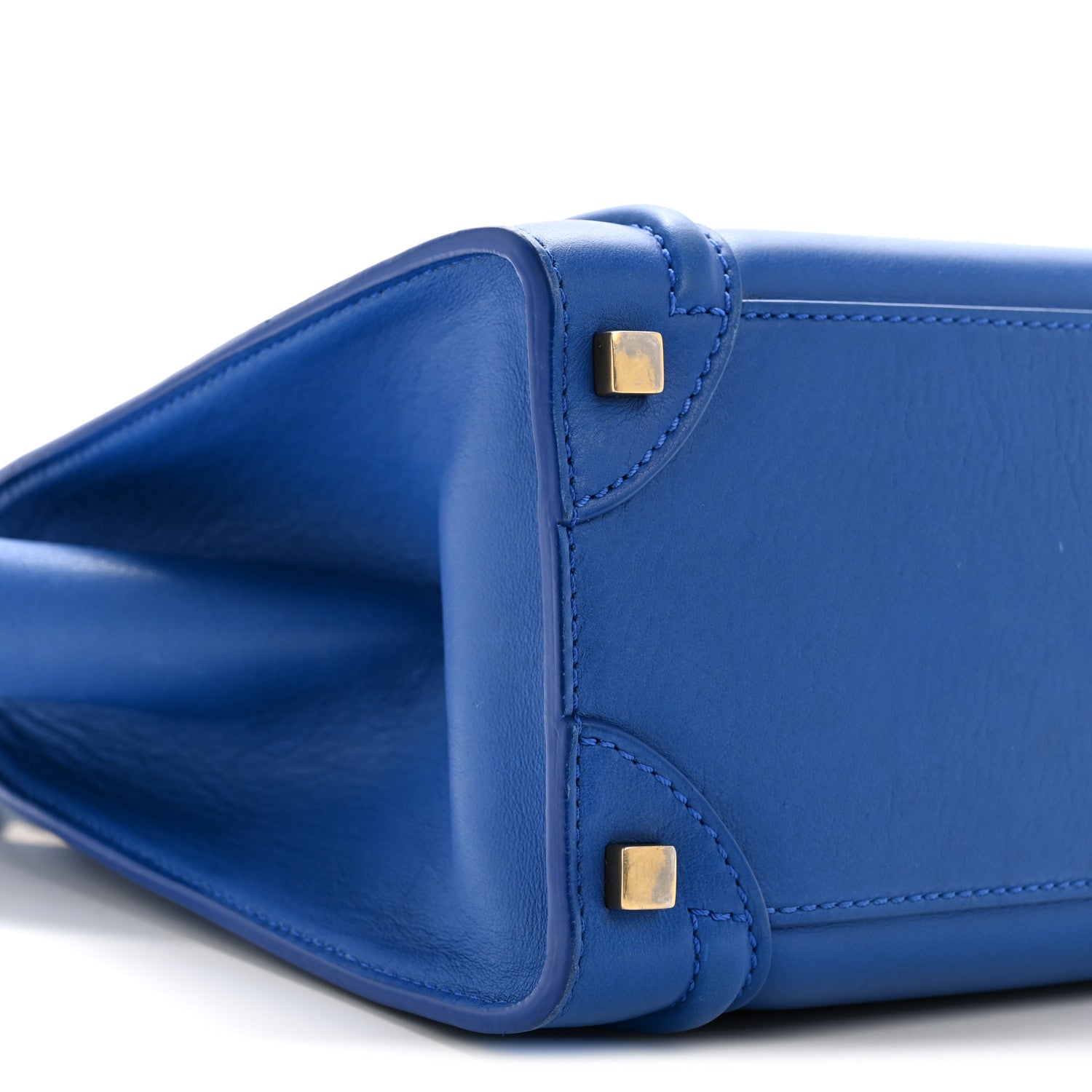 Celine Smooth Calfskin Micro Luggage Royal Blue 9 of 15