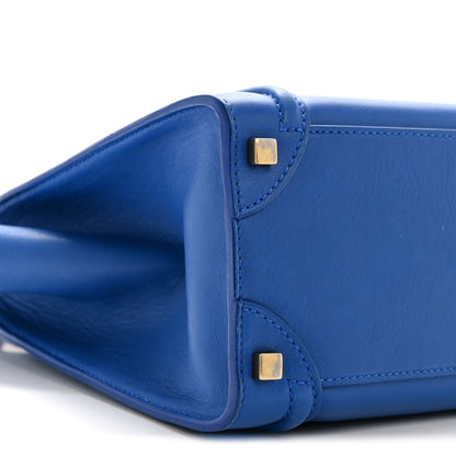 Celine Smooth Calfskin Micro Luggage Royal Blue 9 of 15