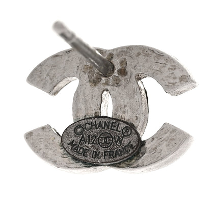 Chanel Crystal Mini CC Earrings Silver 4 of 4