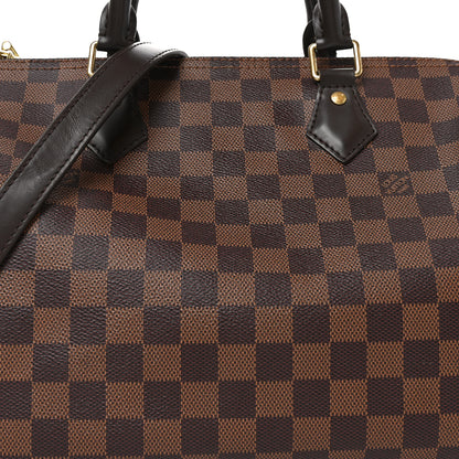 Louis Vuitton Damier Ebene Speedy Bandouliere 30 6 of 10