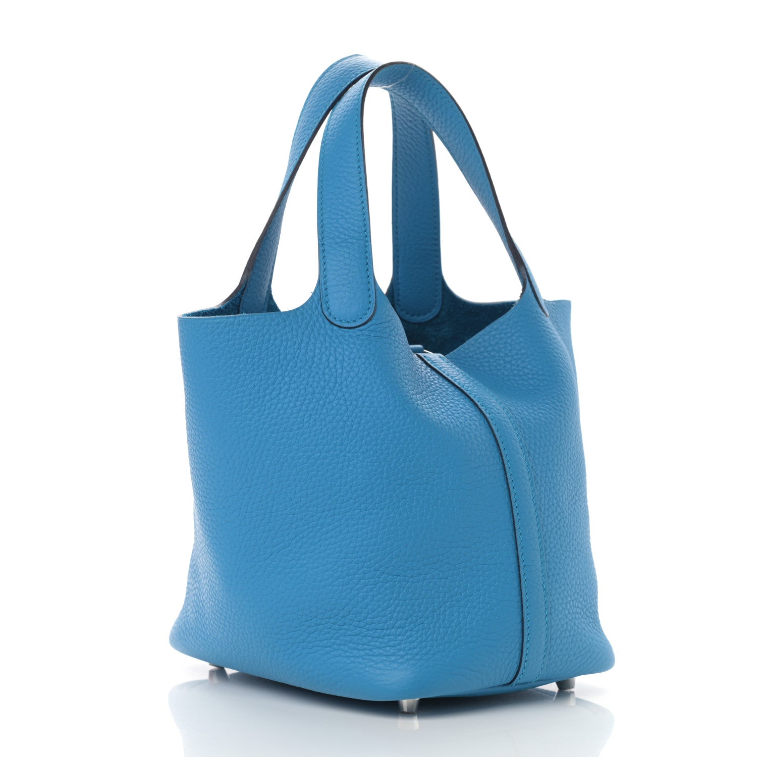 Hermes Taurillon Clemence Picotin Lock 18 PM Bleu Frida 2 of 10