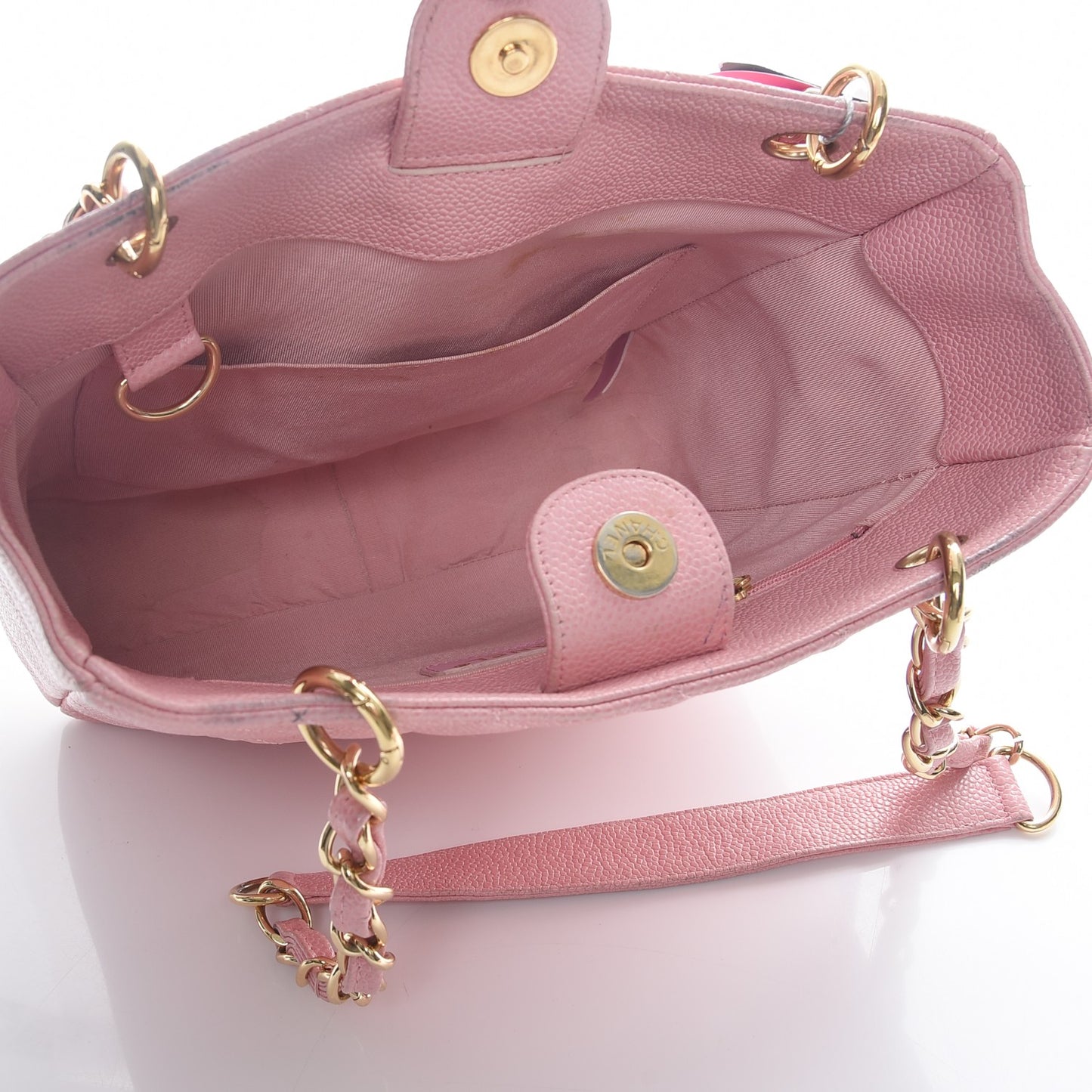 Caviar Petit Shopping Tote PST Pink
