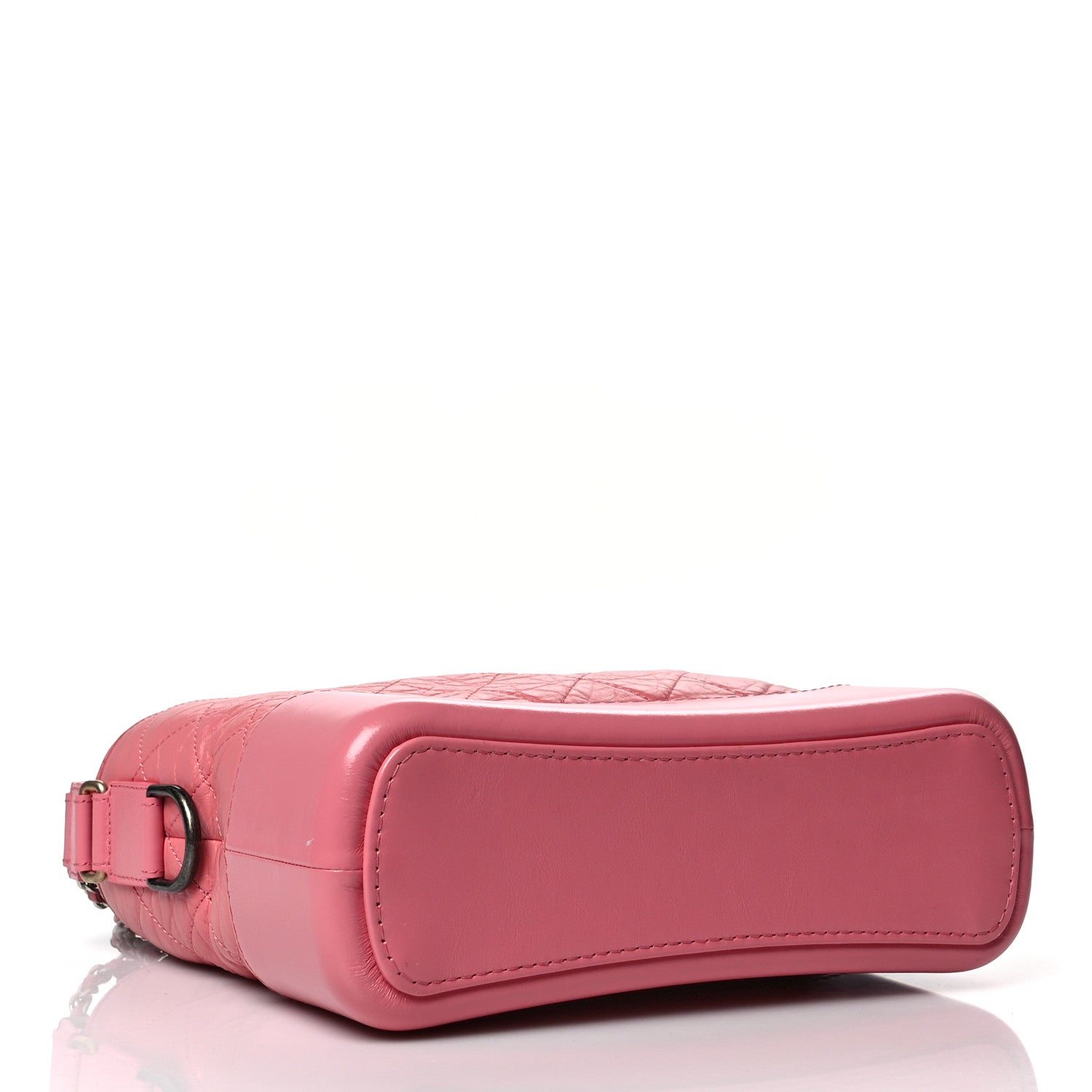 Chanel Aged Smooth Calfskin Quilted Medium Gabrielle Logo Hobo Pink 4 of 12