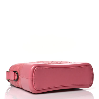 Chanel Aged Smooth Calfskin Quilted Medium Gabrielle Logo Hobo Pink 4 of 12