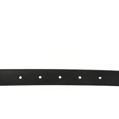 Gucci Azalea Calfskin Enamel Monochrome Double G 20mm Belt 90 36 Black 4 of 4