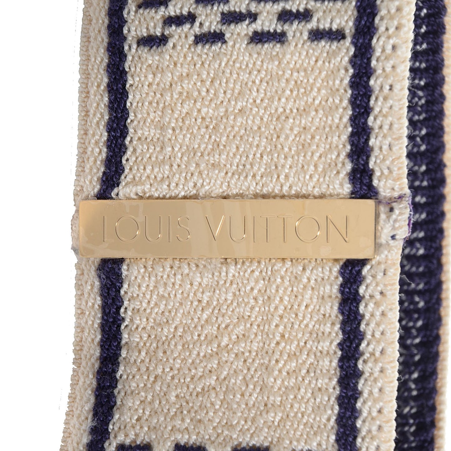 Cotton Damier Azur Gym Head Sweat Band