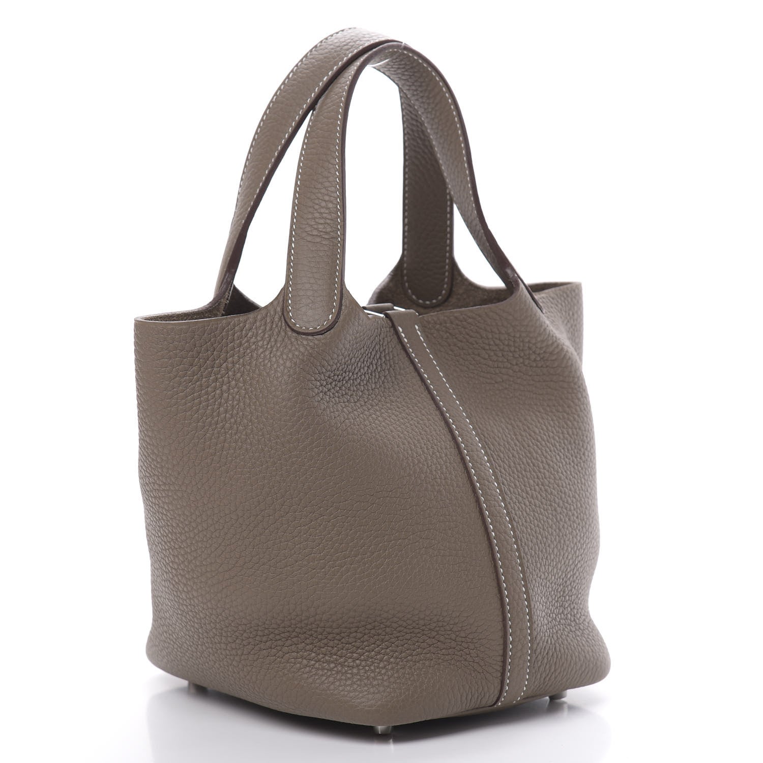 Hermes Taurillon Clemence Picotin Lock 18 PM Etoupe 3 of 11