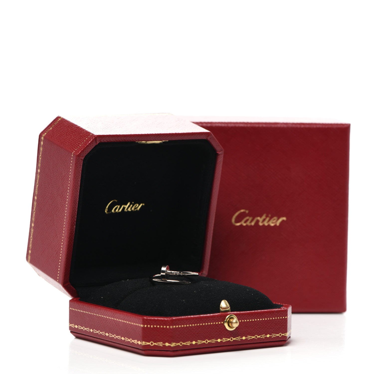 Cartier 18K White Gold Small Juste Un Clou Ring 54 7 6 of 6