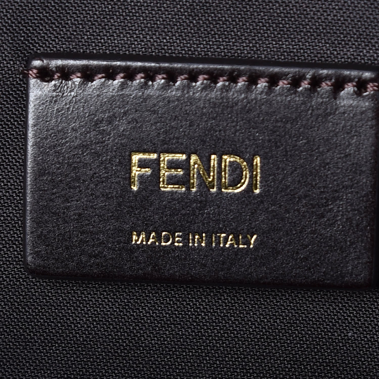 Fendi X FILA Glazed Fabric Vitello Century FF 1974 Mania Pouch Pocket Backpack Mogano Panna Blueberry 6 of 9