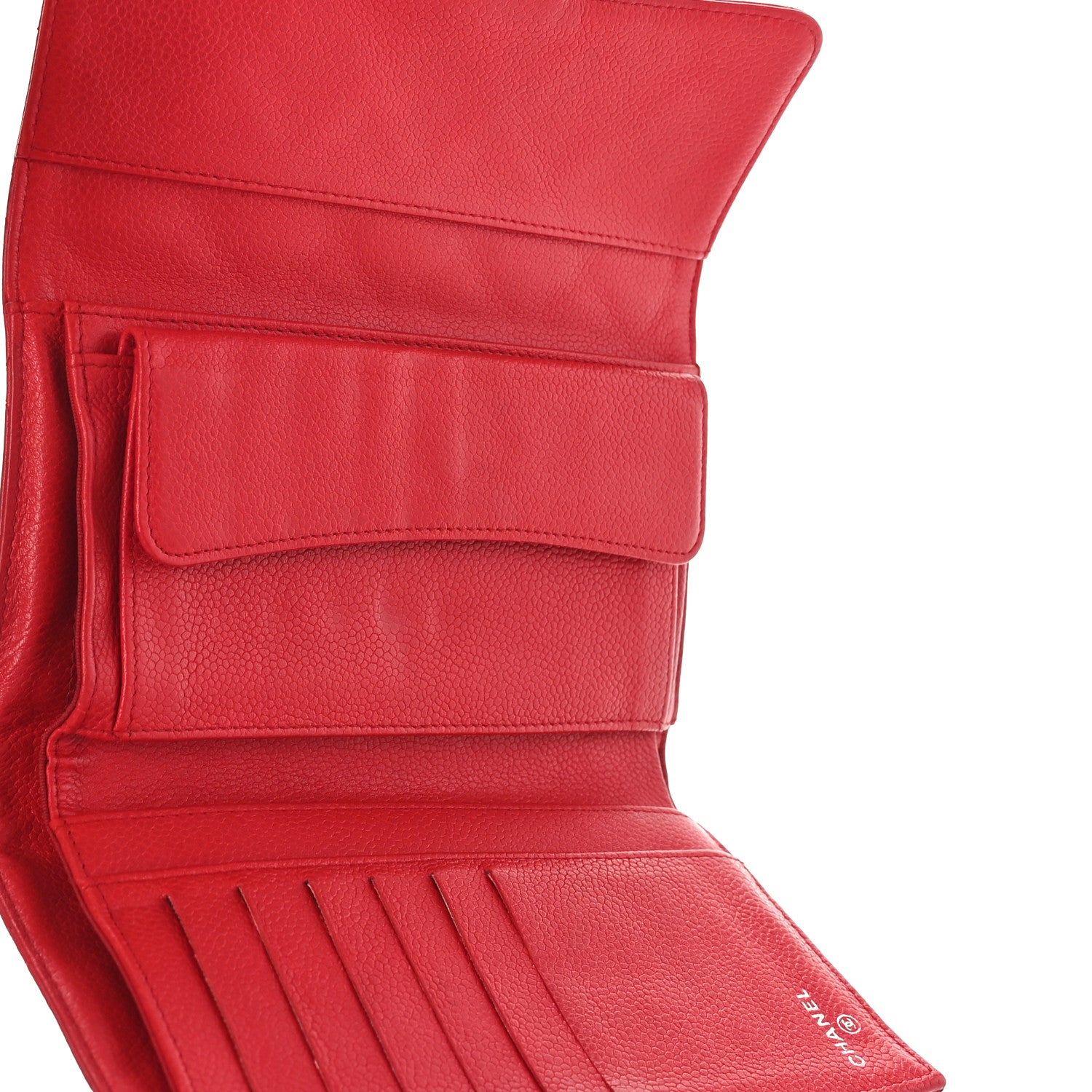 Chanel Caviar Quilted Large Flap Wallet Red 6 of 21
