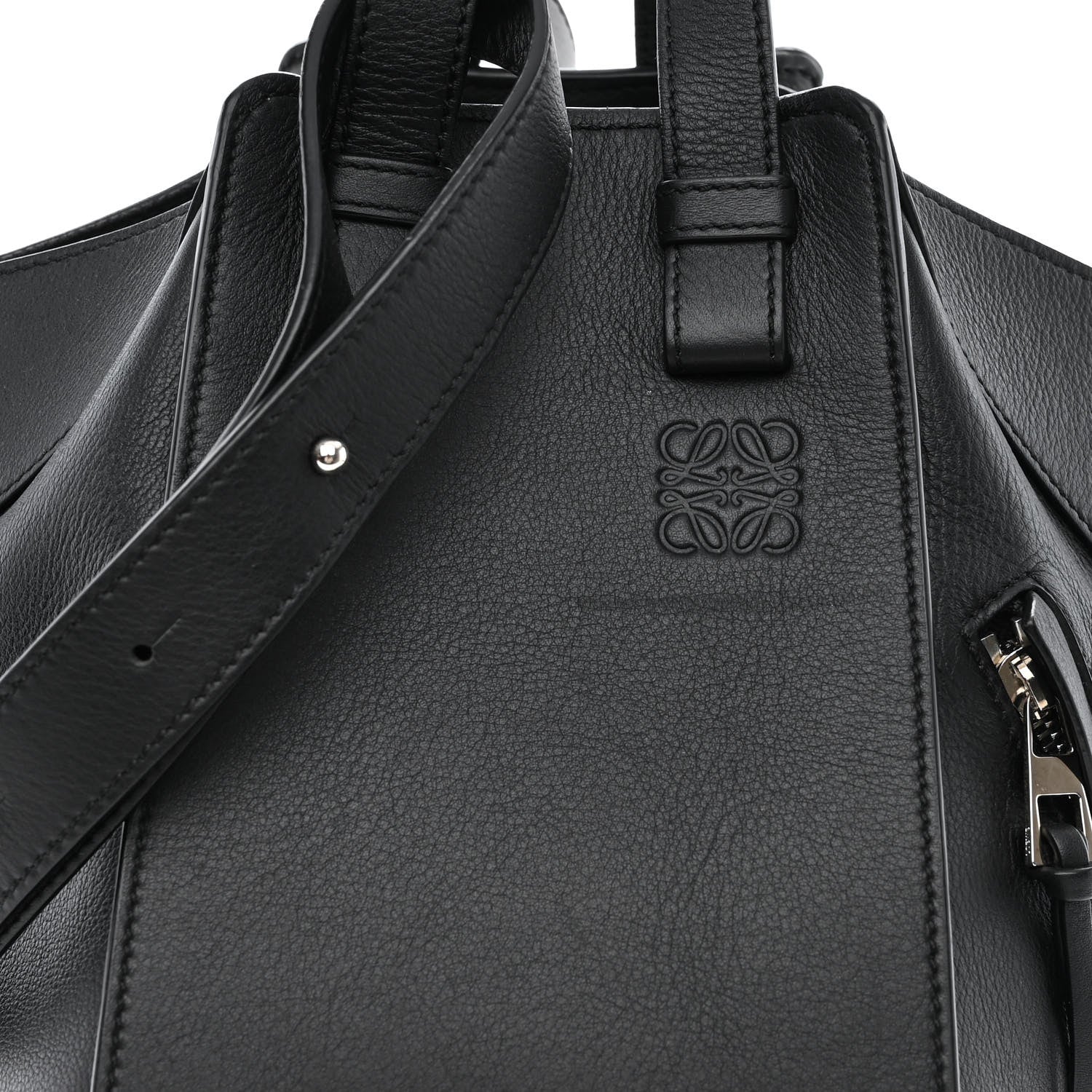 Loewe Calfskin Small Hammock Shoulder Bag Black 8 of 10