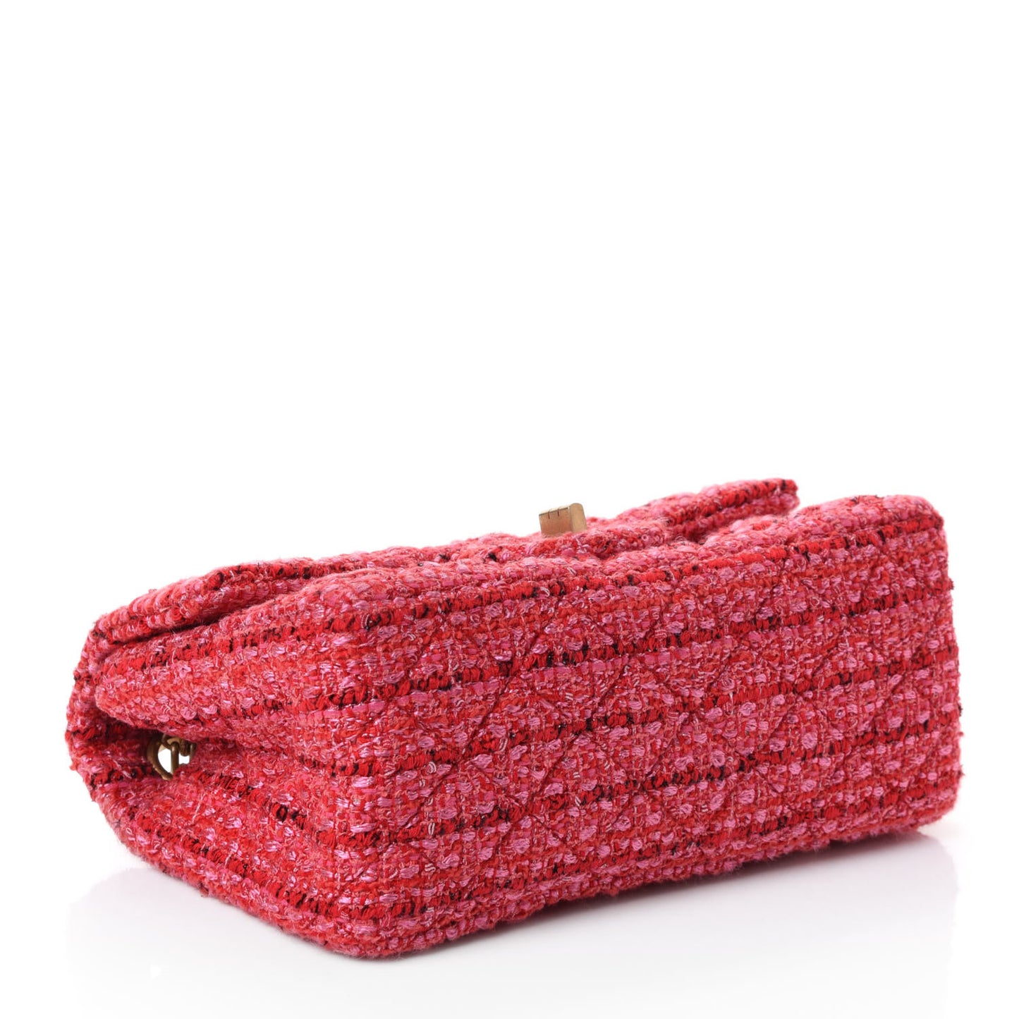 Tweed Quilted Mini 2.55 Reissue Flap Red Ecru Black