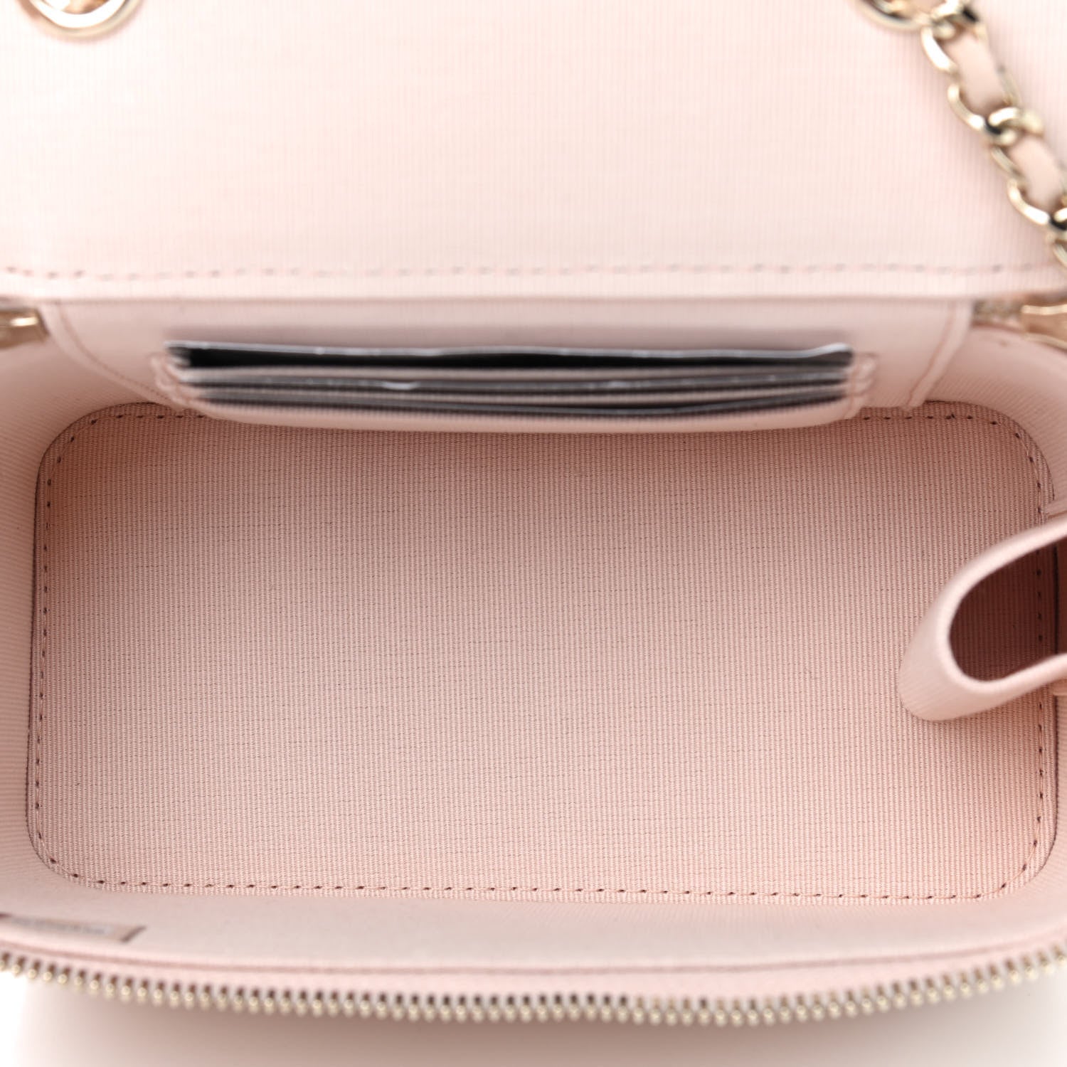 Chanel Caviar Quilted Small Vanity Case With Chain Light Beige 5 of 9