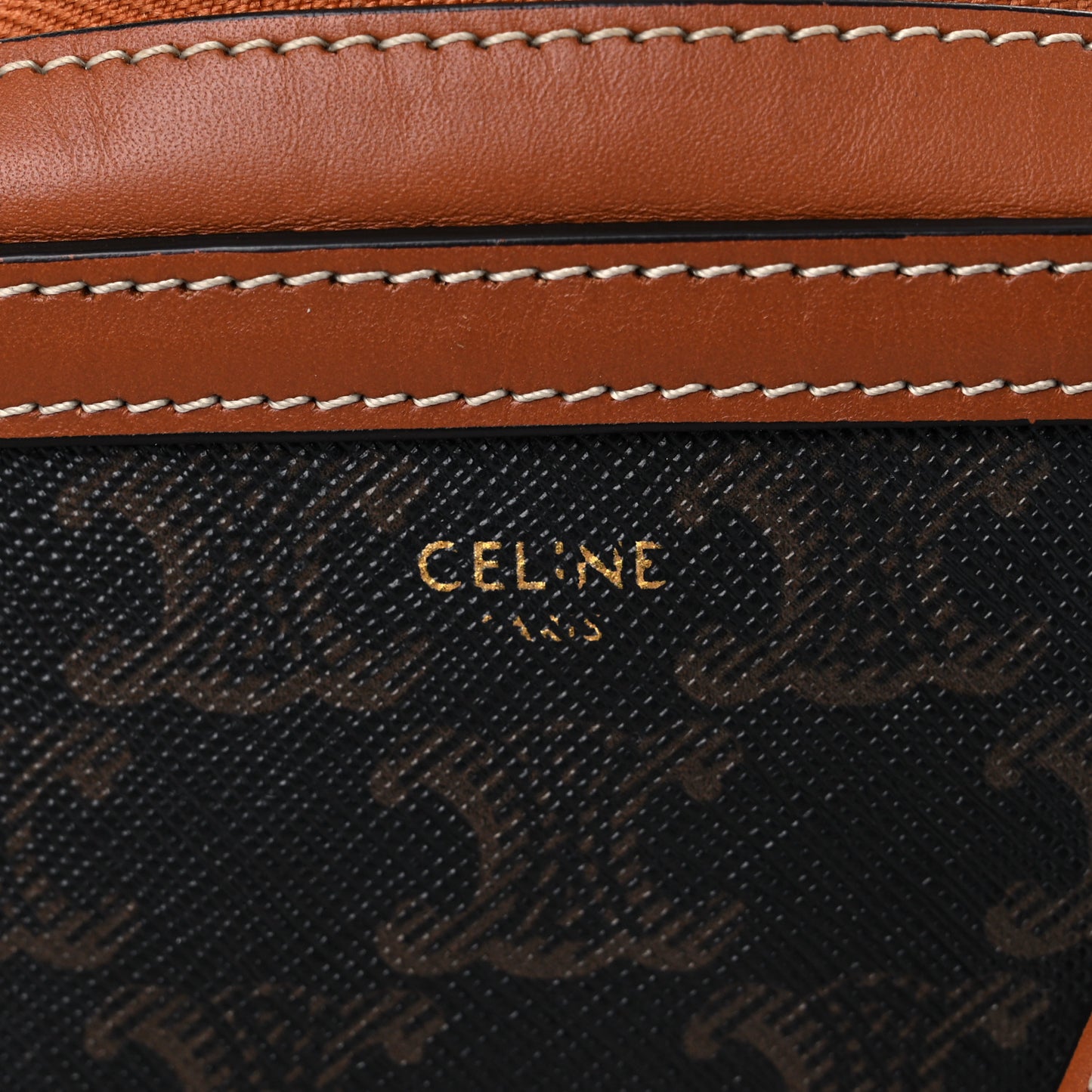 Triomphe Canvas Small Camera Bag Tan