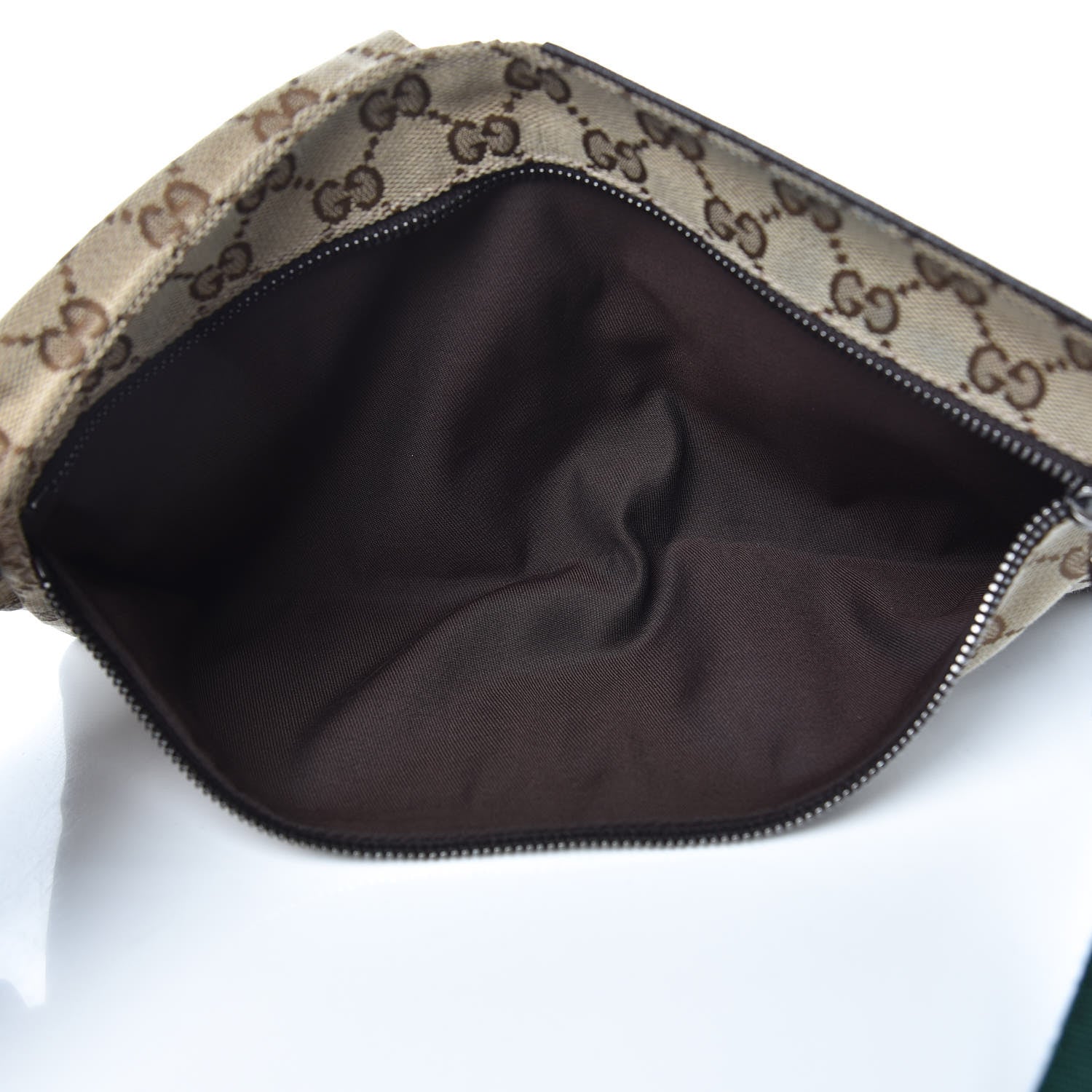Gucci Monogram Web Belt Bag Dark Brown 5 of 9