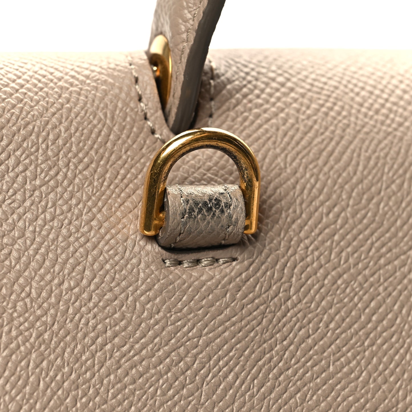 Grained Calfskin Mini Belt Bag Light Taupe