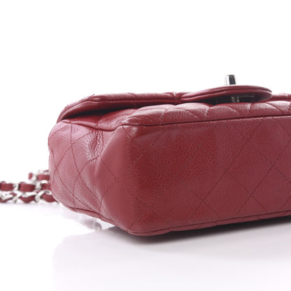 Chanel Caviar Quilted Mini Rectangular Flap Red 8 of 9