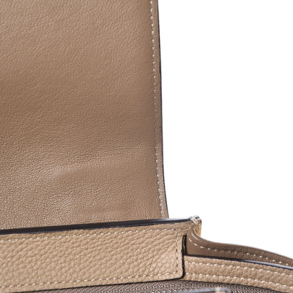 Celine Drummed Calfskin Suede Small Trapeze Dune 9 of 10