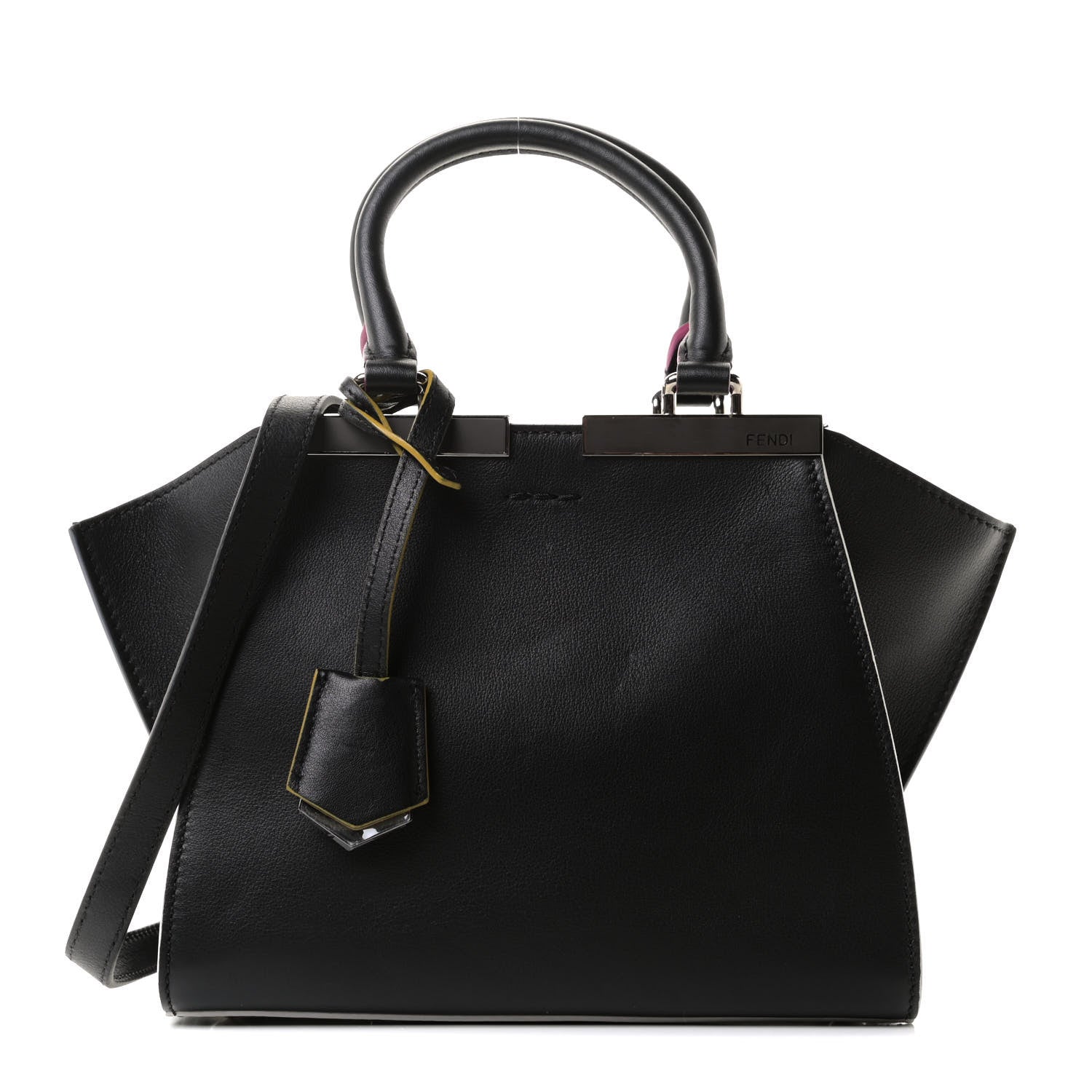 Fendi Vitello Dolce Mini 3Jours Tote Black 1 of 10