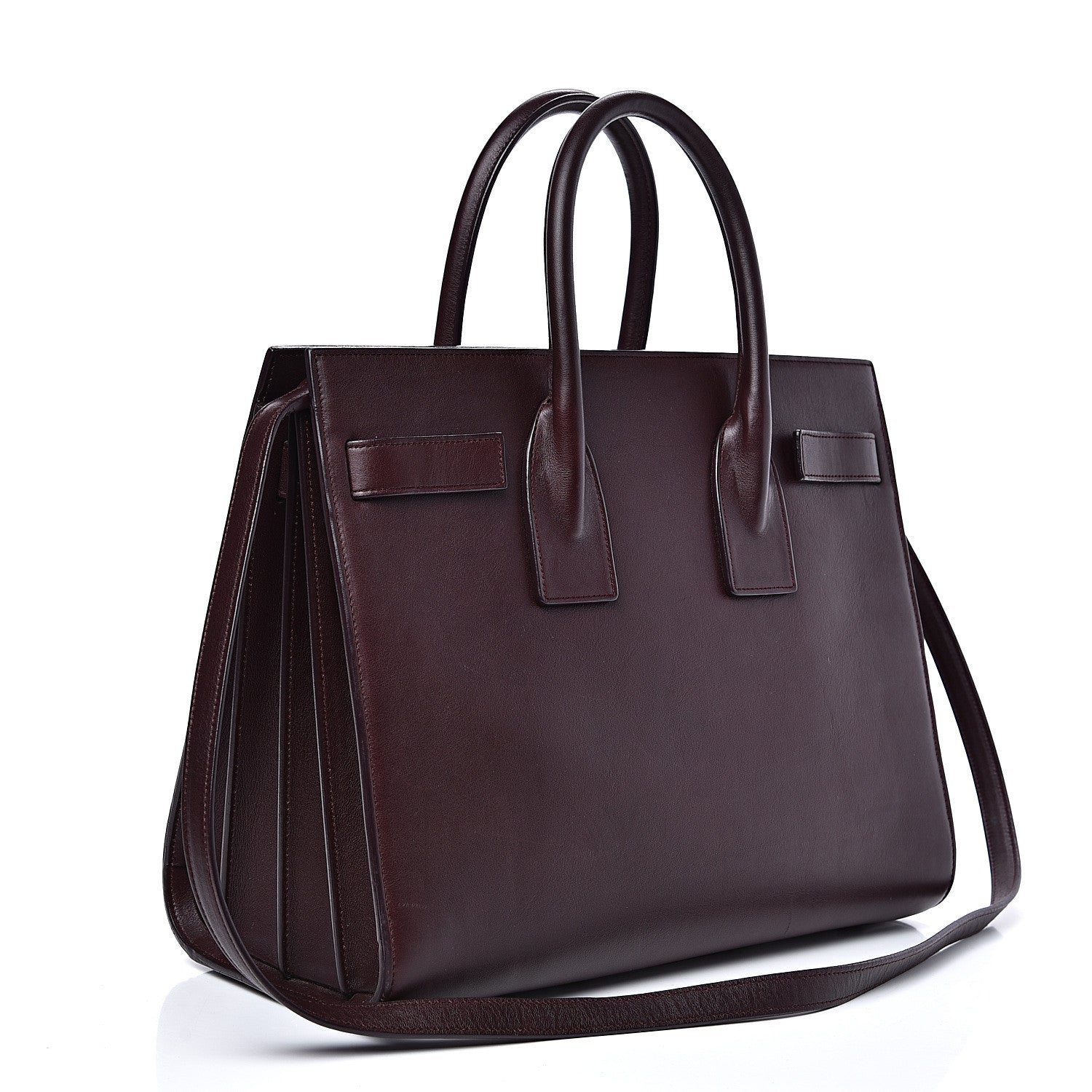 Saint Laurent Calfskin Small Sac De Jour Bordeaux 2 of 14