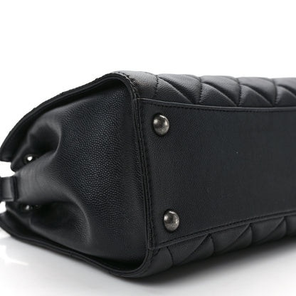 Chanel Caviar Quilted Small CC Bucket Bag Black 9 of 13