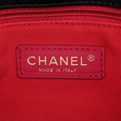 Chanel Shiny Caviar Quilted Large Chain Melody Flap Black 6 of 12