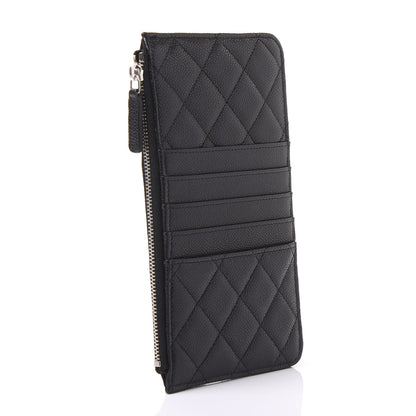 Chanel Caviar Quilted Classic Flat Wallet Pouch Black 2 of 12