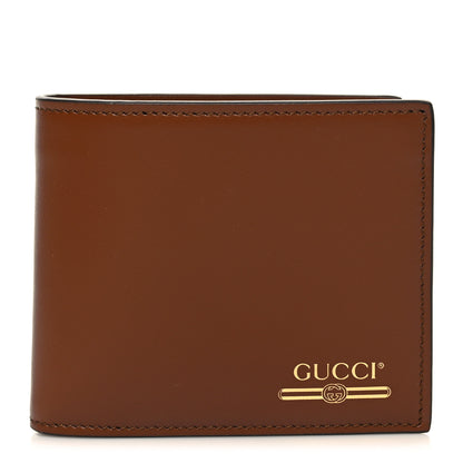 Gucci Plutone Calfskin Logo Bi-Fold Wallet Cuir 1 of 9