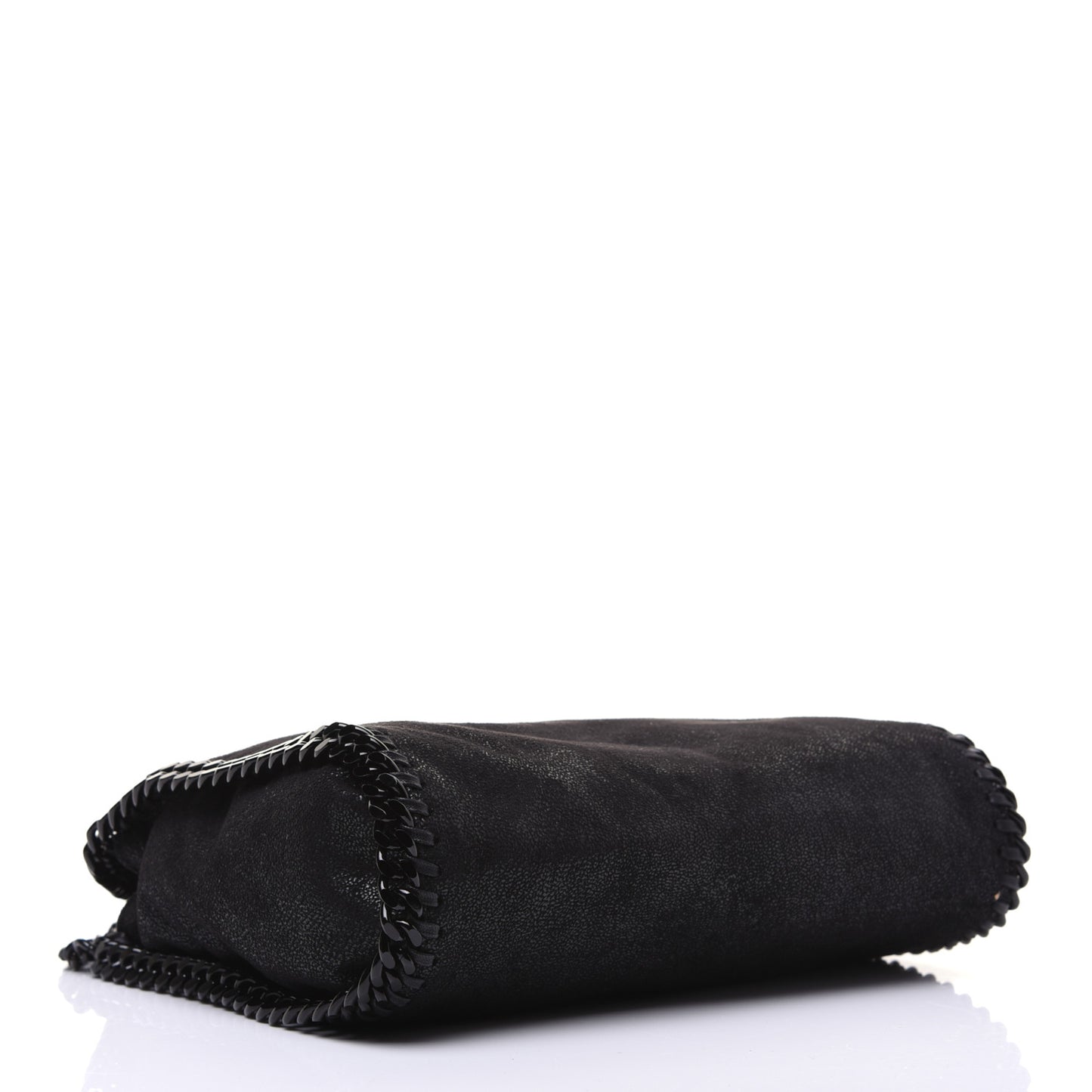 Shaggy Deer Mini Falabella Fold Over Tote Black