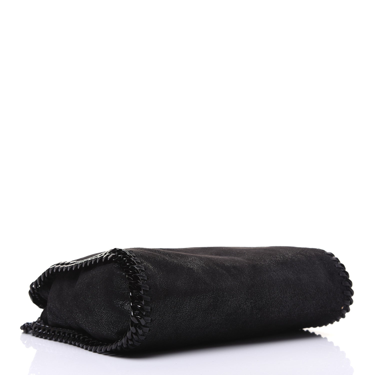 Stella McCartney Shaggy Deer Mini Falabella Fold Over Tote Black 4 of 11