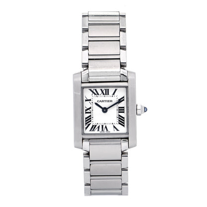 Cartier Stainless Steel 20mm Tank Francaise Quartz Watch 1 of 5